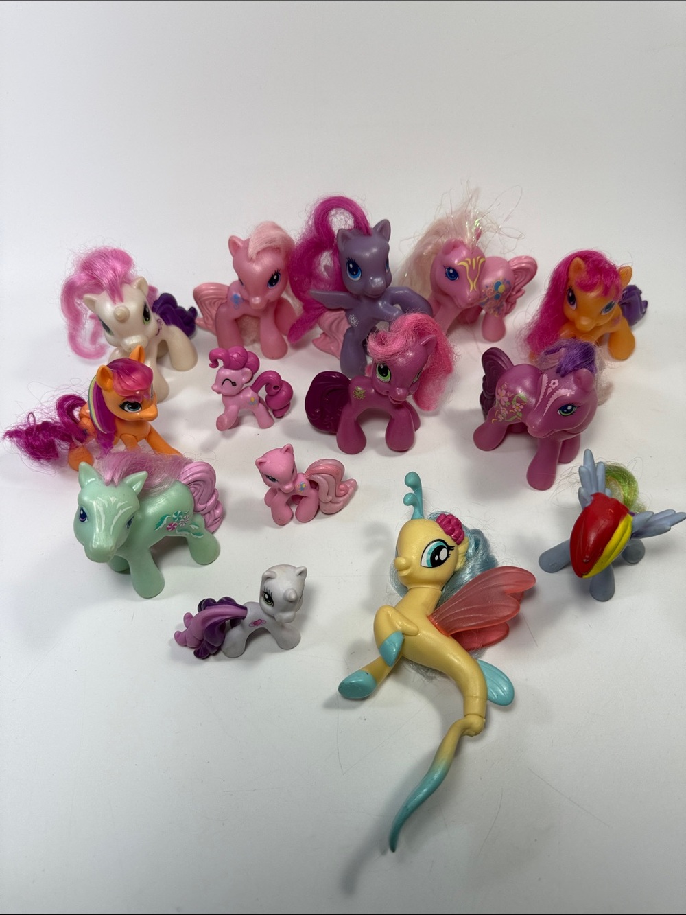 My Little Pony figure lot mixed Generations and size 14 figures.